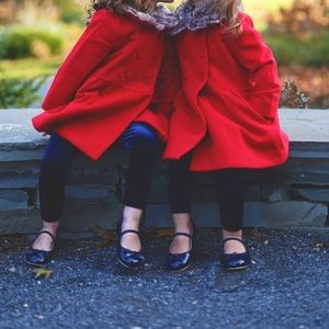 Janie and Jack Navy Patent Shoes with Bow